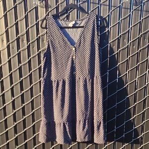 Loft Polka Dot Sleeveless Dress